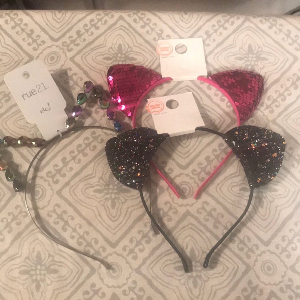 New Mommy & Daughters Cat Ear Hair Headbands